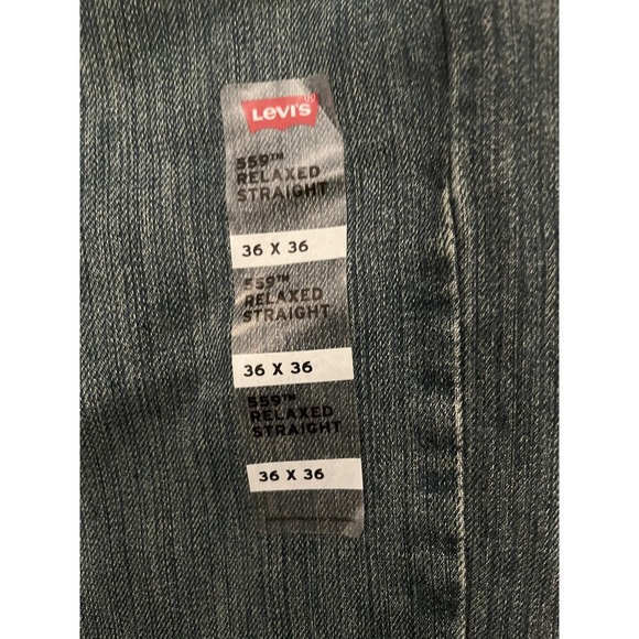 Levis 559 Mens Jeans 36x36 Blue Relaxed Straight Medium Wash Zip Five Pocket NEW - Picture 3 of 9